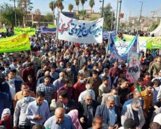 فریاد «مرگ بر آمریکا» بار دیگر در «هویزه ثانی» طنینانداز شد